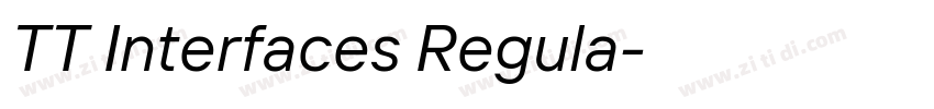 TT Interfaces Regula字体转换